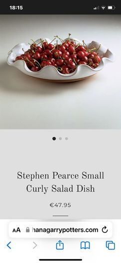 Stephen Pearse pottery Curly Salad dish