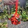 5 x Vintage Christmas Ponsettia Decorations Image 4