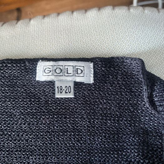 Navy v neck jumper. Size 18/20