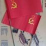 Soviet Russian,  Paper Parade Flags (x2) ,1980s Image 2