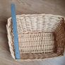 New - A Strong Wicker Type Basket - Christmas Hamper Type plus 5 foot Length of Decorative Outer Wrap - Image 4