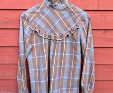 Vintage Plaid Blouse