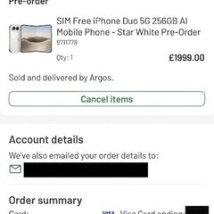 Iphone Duo 256GB Star White 23rd OCT 2026