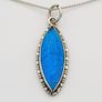Vintage 925 Sterling Silver Real Butterfly Wing Necklace Image 3