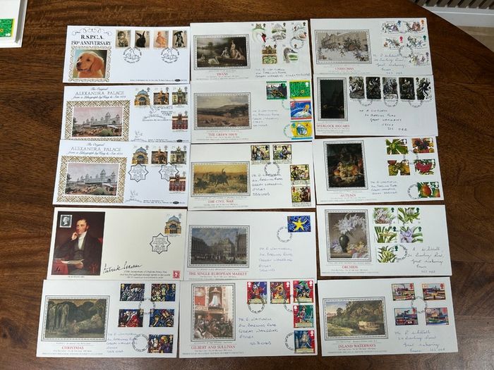 Stamp Collection Bundle GB Britain 1990-1999 MNH / FDC and more