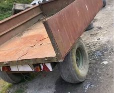 Tipping tralier + power washer on trailer 1000lt
