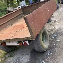 Tipping tralier + power washer on trailer 1000lt