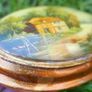Vintage four oval wooden bubble convex dome wall painting, painting wall oval frame 6,3" x 4,3" 50 each Image 4