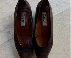 Gabor brown leather ladies shoes