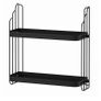 Black Metal Wall Shelf Image 2
