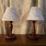Mid-century pair of wood turned lamps Image 3