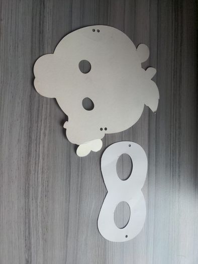 Light cardboard kids masks