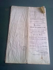 Rental particulars and conditions of sale of fee simple lands of Clondoyle County Galway 1882