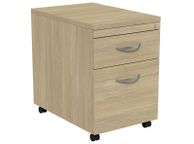main image for ad Two Drawer Lockable Mobile Pedestal - Urban Oak