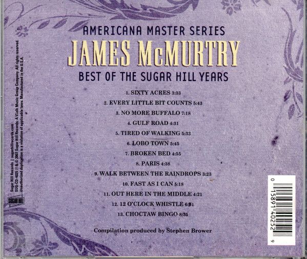 James McMurtry - Best of the Sugar Hill Years CD