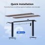 Electric Standing Desk, 100 x 60 cm Height Adjustable Sit Stand Desk Image 2