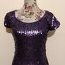 Purple Sequin Occasion Dress, New With Tags, Image 5