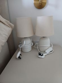 bedside lamps x2