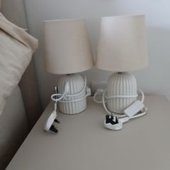bedside lamps x2