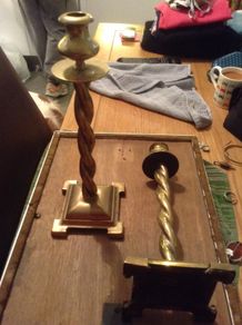 Victorian candle sticks