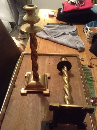 Victorian candle sticks