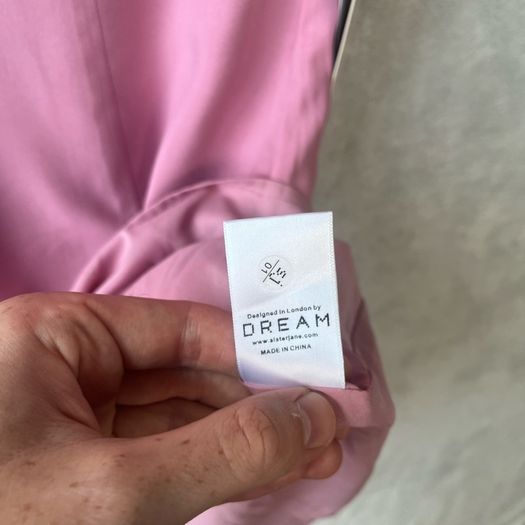 DREAM Sister Jane Blooming Ruffles Mini Dress Raspberry Pink Size S NWT
