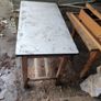 Old Enamel top table Image 2