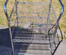 Heavy Duty Metro Wire Shelf Utility Rolling Cart / Shelved Trolley
