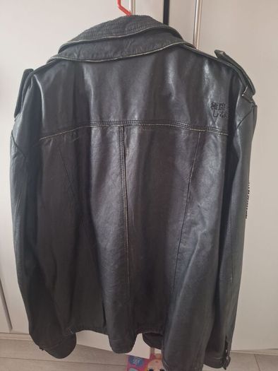Superdry Mens Leather Jacket