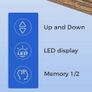 Electric Standing Desk, 160 x 60 cm Height Adjustable Sit Stand Desks with Splice Board and Memory Smart Pannel, Home Office Desk, Brown Image 3