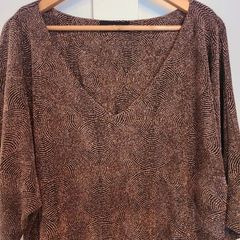 ladies gold top