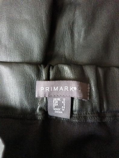 Primark  Leather  Black  Skirt.  Size 12.  New - No Tag.