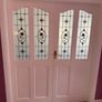 Internal Wooden Doors variety white glass 80X32 Image 2