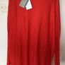 BNWTS Ladies orange Jumper Feather Jewelled shoulders M/L Oversized Includes Postage Image 4