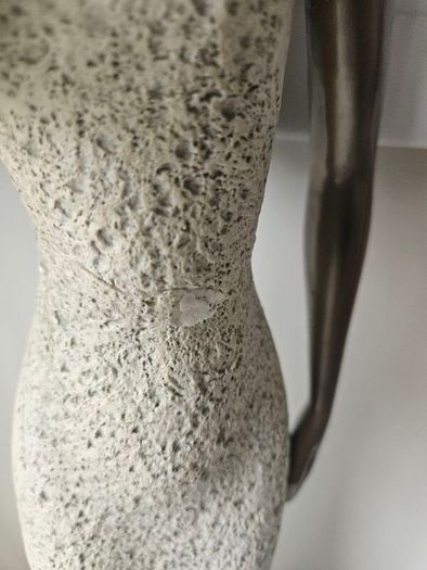 2 X Figurines  "lady Serenity" Ornaments LARGE From The Juliana Stone Featuring A Bronze And Stone Effect Finish.  Dimensions 62cm Heigh (25inches) X 22cm  Wide At Base.