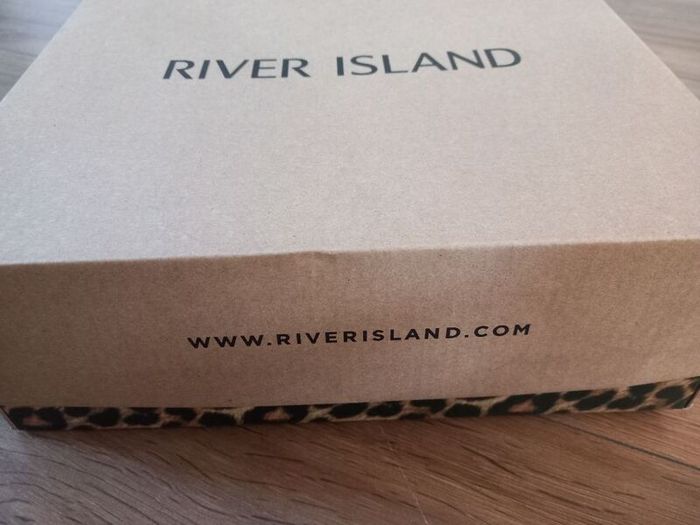 Brand New River Island Black Platform Sandals Size UK 36