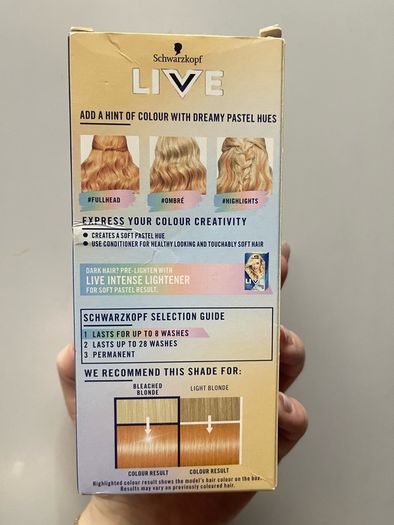 Perfect Peach Pastel Semi-permanent hair dye