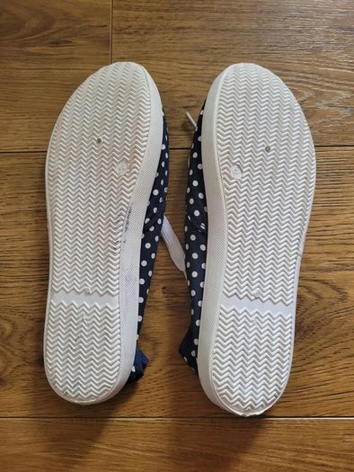 Brand New Atmosphere Navy Polka Dot Shoes
