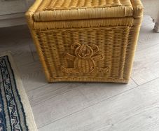 Vintage Wicker Baby Storage