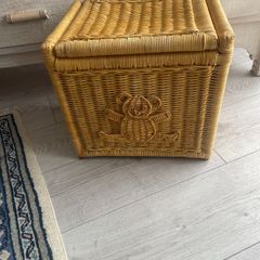 Vintage Wicker Baby Storage