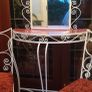 Retro hall table and mirror  and  2 chairs Image 4