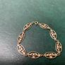9 carat gold Claddagh bracelet (8") Image 2