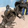 Large Handmade Scrap Metal Dinosaur Dragon Sculpture, 45cm, Recycled Steampunk Art Image 4