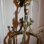 Antique Louis XVI Style Gilt Brass Lantern H-18" Image 9