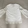 ladies Zara white lace top. Size XS/ 6-8 Image 3