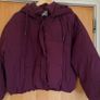 Primark Cares Puffer Jacket - Burgundy (Size M) Image 3