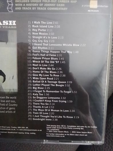 Johnny Cash CD - The Very Best Of Sun Years