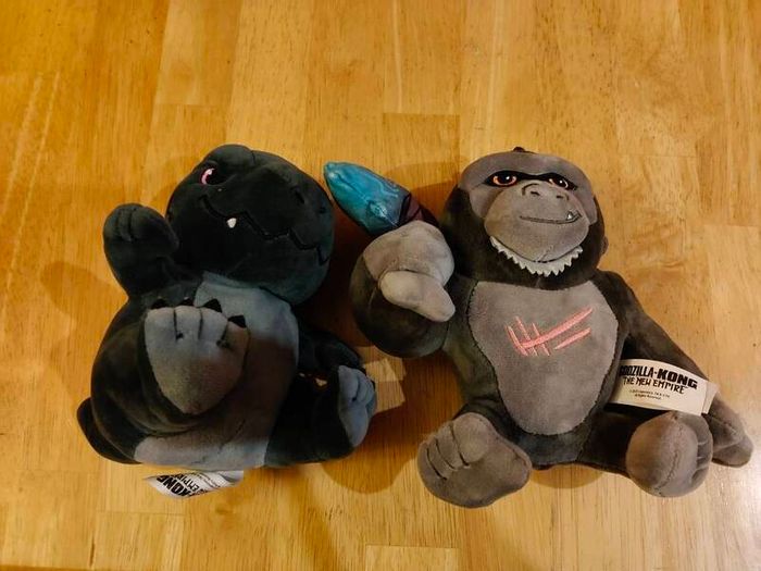 King Kong and Godzilla mini plush