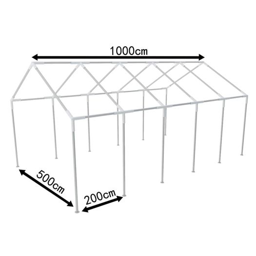 Steel Frame for Party Tent 10 X 5 m 60 kg