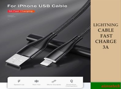 Usb To Lightning Iphone Charge Cable Fast